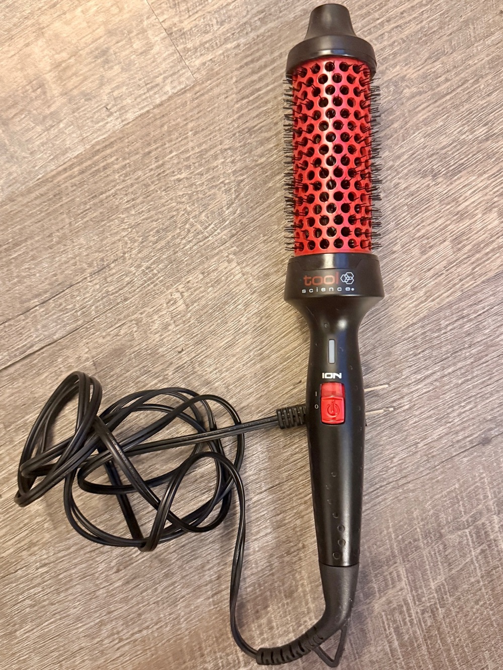 Red Ionic Round Brush Hair Styler